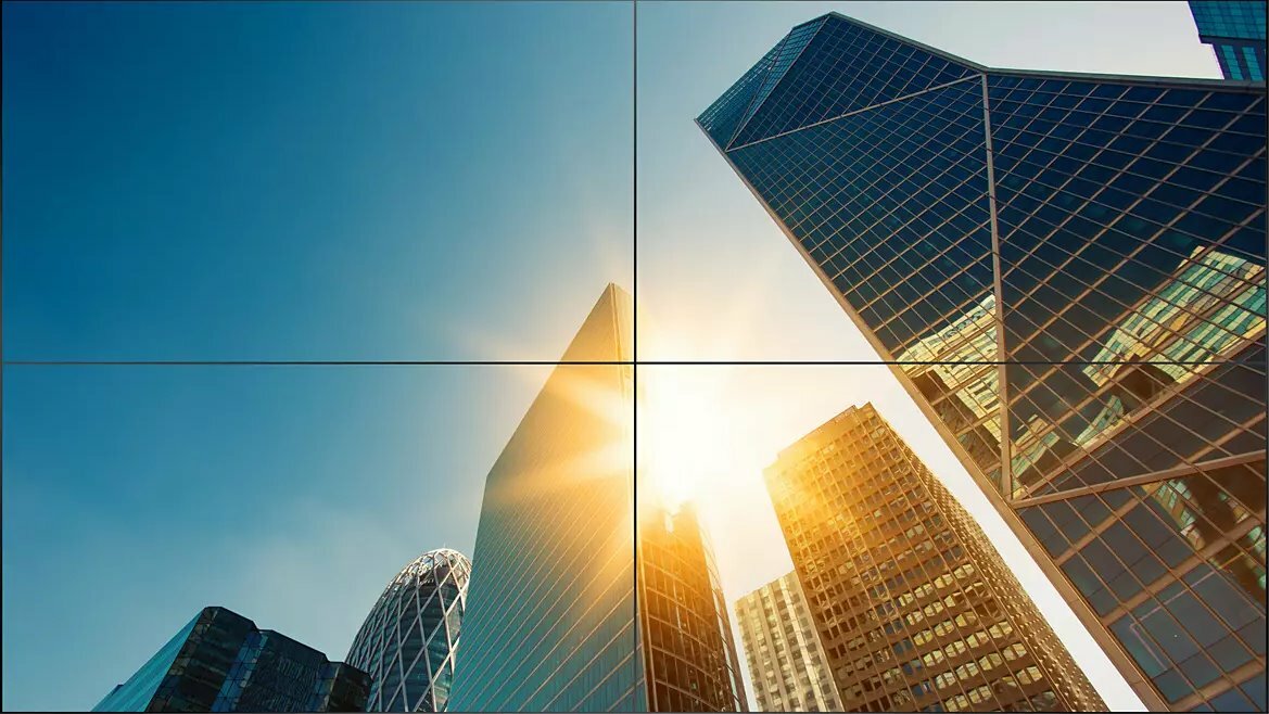 Видеостена из LCD панелей 2х2